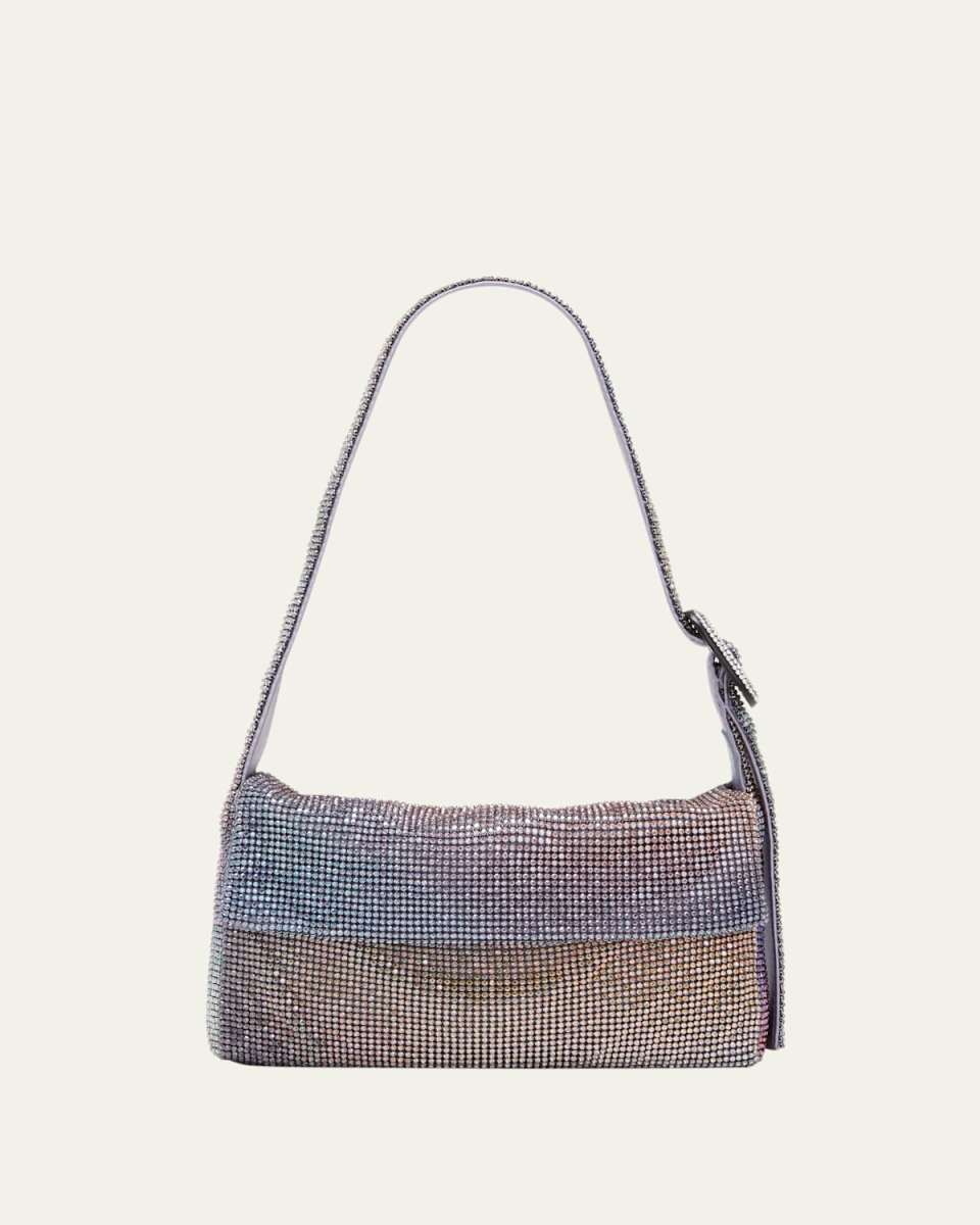 Vitty La Mignon Ombre Rhinestone Mesh Shoulder Bag